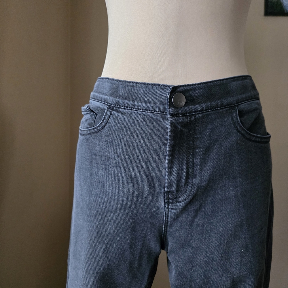 J. Jill Black Denim Smooth Fit Jeggings Size 10 Tall - Picture 2 of 8